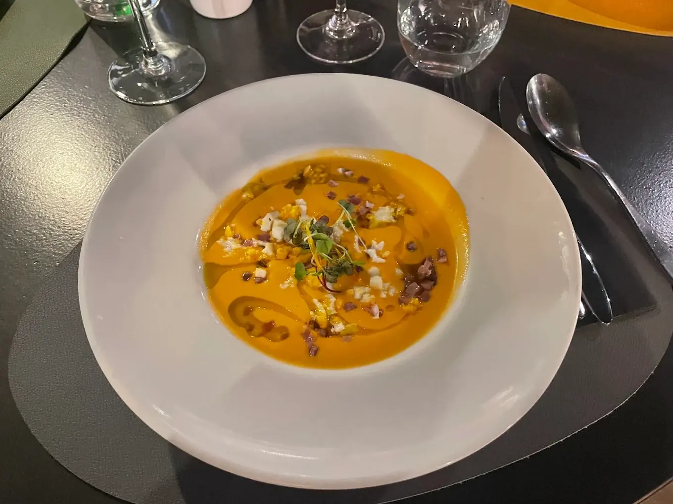 Salmorejo, Iberian ham, egg