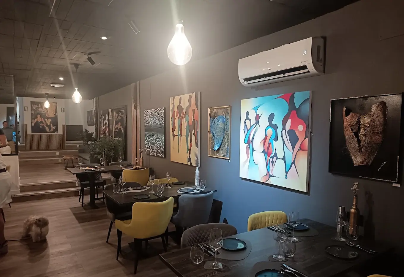 The gallery wall, main room