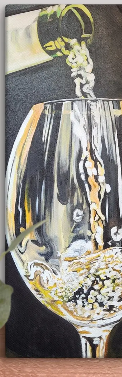 Golden Pour — Canvas print, Anissa Mendez & Jorge Martínez